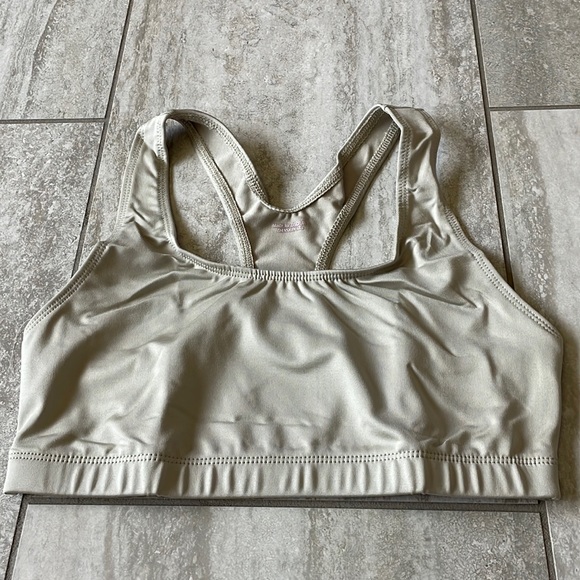 Danskin coolmax,Extreme racer back bra top,Medium,cream for women - Picture 1 of 7